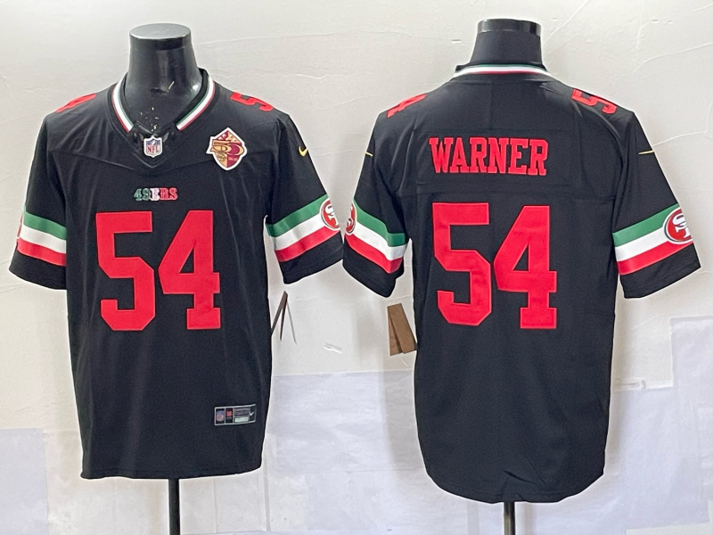 Men 2026 San Francisco 49ers #54 Warner black Nike Limited NFL Jersey 0401002